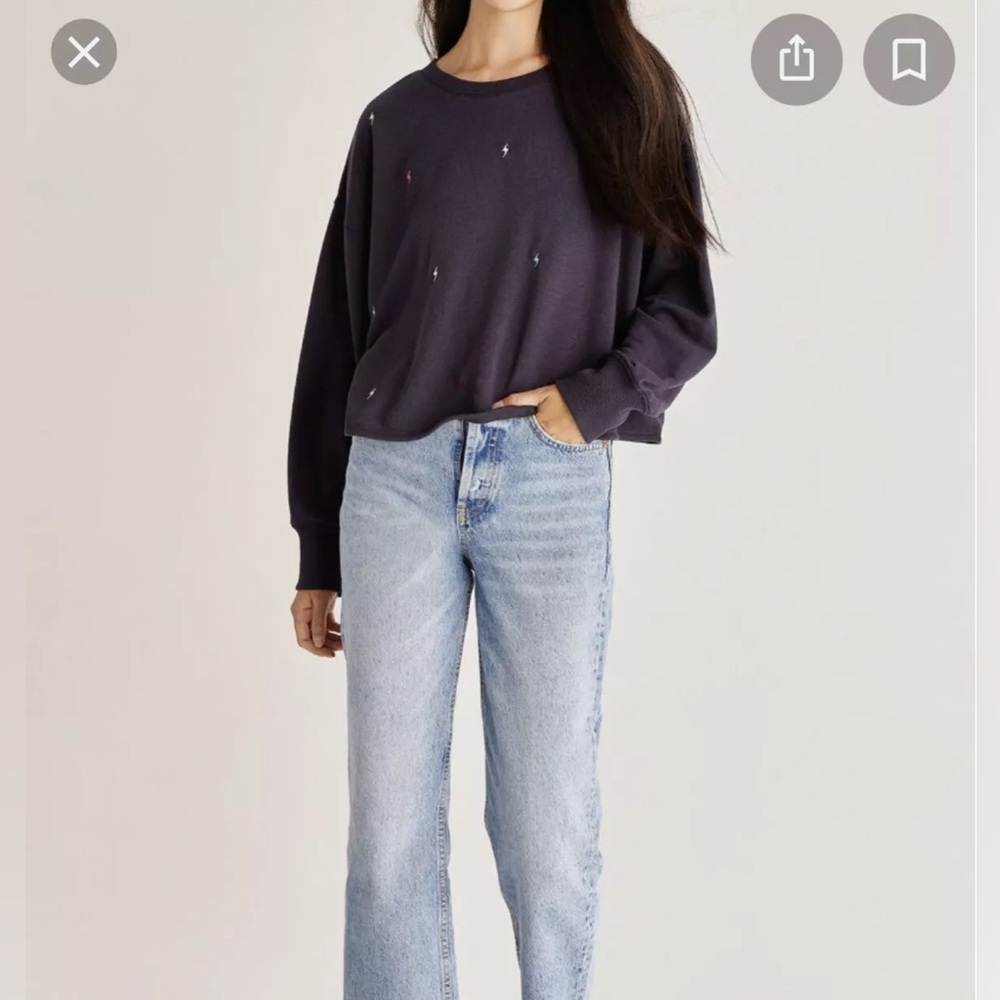Z Supply Amelia Mini Bolt Pullover (Matching sweatpants also available)